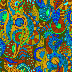 Abstract Background. Seamless Pattern, Vector Ornament for Fabric.