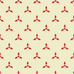 Christmas holly pattern