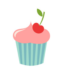 Cupcake icon vector