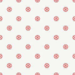 Snowflakes seamless pattern