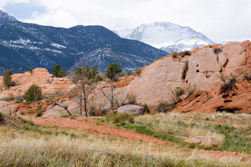 Pikes Peak from Red Rock Canyon