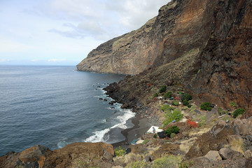 Fototapeta na wymiar Einsamer Strand auf La Palma