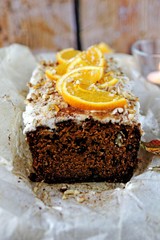 Orange pumpkin pound cake