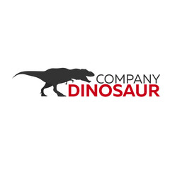 Dinosaur logo concept. Diplodocus. Jurassic period illustration.
