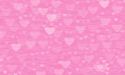 heart shape on pink wooden background