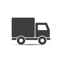 Truck car icon vector isolated simple illustration.