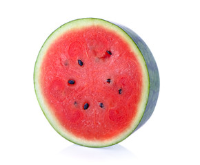 slice water melon on white background