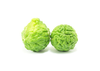 Bergamot on the white background