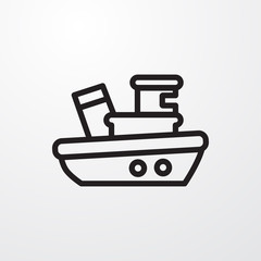 ship icon illustration