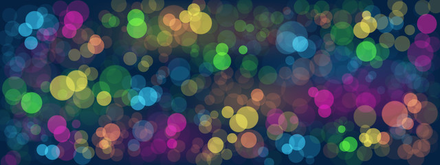BRIGHT BOKEH LIGHTS BANNER