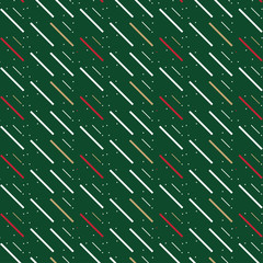 Dash diagonal line pattern on dark green background