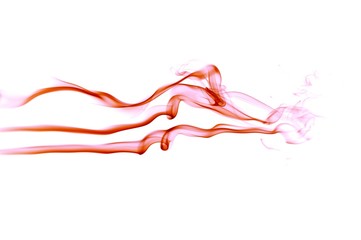 Abstract green waves isolated on black