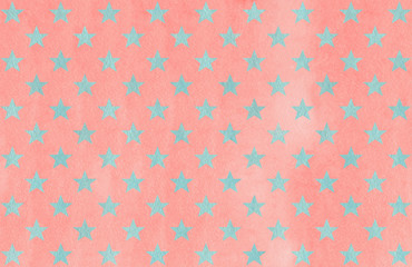 Watercolor stars pattern.