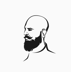 hipster figure with beard