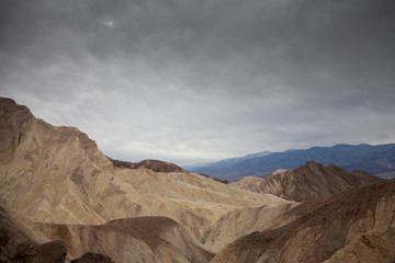 Fototapeta na wymiar Zabriskie point in Death Valley National Park, California