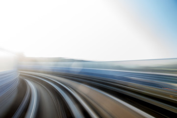 Speed motion in urban highway road tunnel