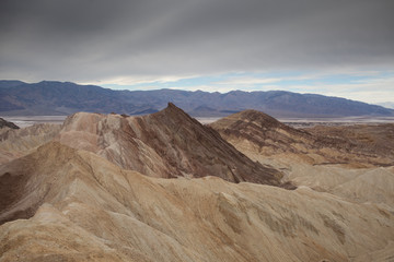Fototapeta na wymiar Zabriskie point in Death Valley National Park, California