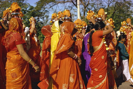 Women at Jain festival, Jaipur, Rajasthan state