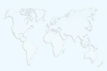Fototapeta na wymiar Abstract illustration of world map