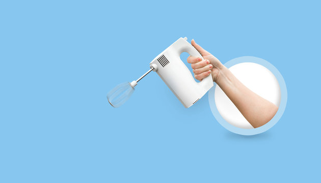 Hand-held Electric Mixer In Hand