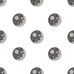 seamless pattern with full moon