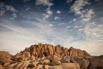 Rock Formations at Joshua Tree National Park Yucca Valley in Mohave desert California USA - Powered by Adobe