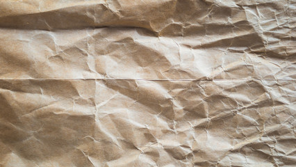 Wrinkled brown paper