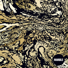 Marble abstract black and gold background. © marinavorona