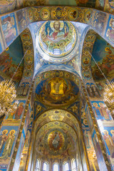 Fototapeta na wymiar Fresco in the Church of the Savior