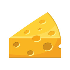 cheese piece isolated icon vector illustration design