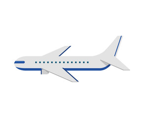 airplane flying isolated icon vector illustration design