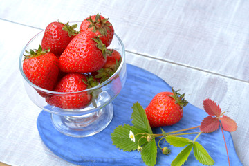 Red strawberry - delicious snack in summer