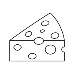 cheese piece isolated icon vector illustration design