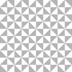 Geometric pattern with gray and white triangles. Seamless abstract background