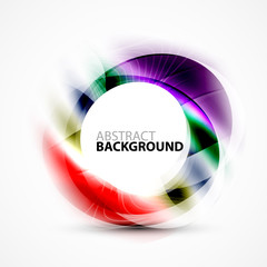 Colorful abstract circle banner