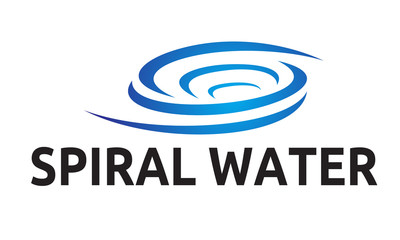 spiral water logo design