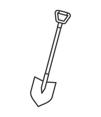 shovel tool isolated icon vector illustration design