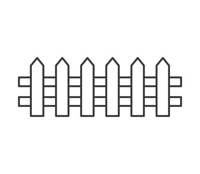 Fence Clipart Black And White