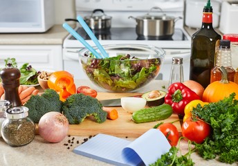 Vegetables in the kitchen.