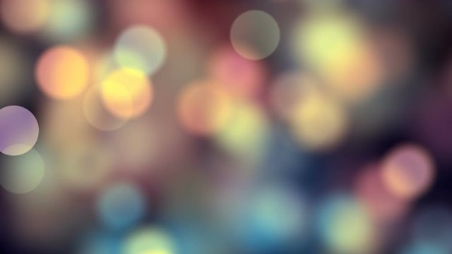 Abstract Loopable Background with nice multicolor bokeh