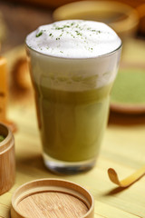 Green tea matcha latte