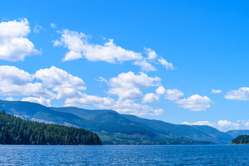 Beautiful Lake Cowichan in Canada.
