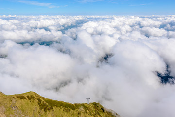 The Swiss Alps from the Pilatus Peak.