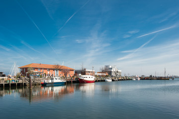 Fototapeta na wymiar Fischereihafen Heiligenhafen