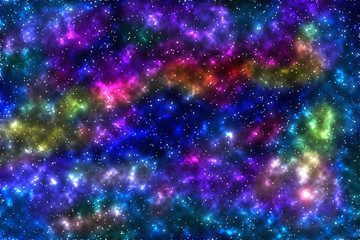 Obraz na płótnie Canvas Space, light and interstellar nebulae Concept.