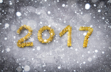 2017 on a gray background