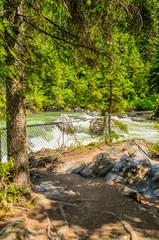 Beautiful Mountain River in Canada.