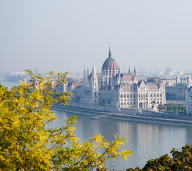 Fototapeta premium Hungary, Budapest, Hungarian Parliament Building