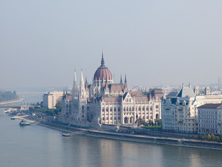 Fototapeta na wymiar Hungary, Budapest, Hungarian Parliament Building