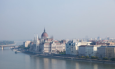 Obraz premium Hungary, Budapest, Hungarian Parliament Building